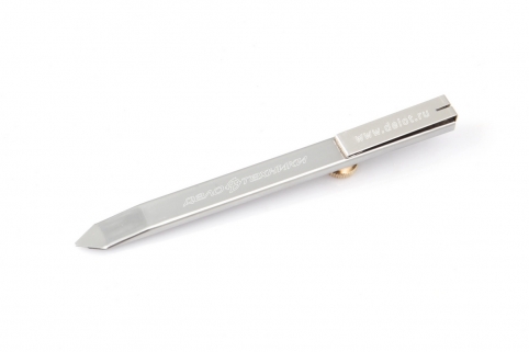 Нож со сменным лезвием с фиксацией, стальной корпус, 9 мм