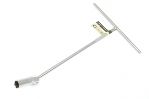 Ключ свечной шарнирный с резиновой вставкой 14мм 12-гр, L=350мм "ДТ"